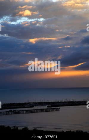 Sonnenaufgang über Coffs Harbour, New South Wales Australien Stockfoto