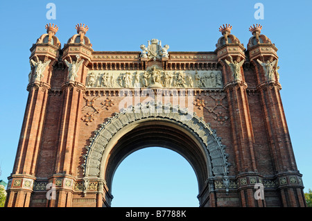 Arc de Triomf, Triumphbogen, Barcelona, Katalonien, Spanien, Europa Stockfoto