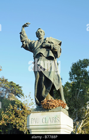 Pau Claris ich Casademunt, Präsident der Generalitat de Catalunya, Regierung, Parlament, Denkmal, Skulptur, Arc de Triomf Stockfoto