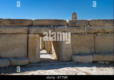 Hagar Qim, megalithische Tempel, Malta Stockfoto