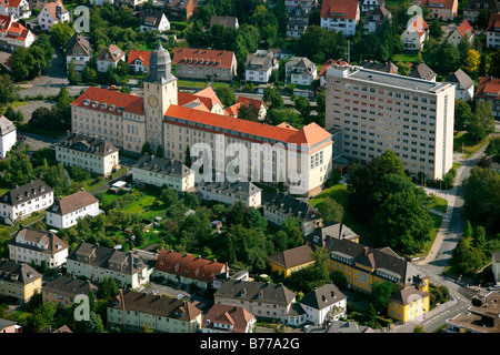 Luftaufnahme, Bezirksregierung Arnsberg, Kreisverwaltung Hochsauerland District, Arnsberg, Sauerland, North Rh Stockfoto