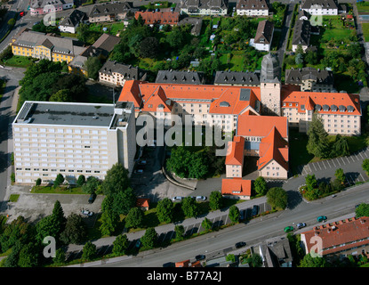 Luftaufnahme, Bezirksregierung Arnsberg, Kreisverwaltung Hochsauerland District, Arnsberg, Sauerland, North Rh Stockfoto