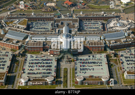Luftaufnahme des Centro und Centropark, Einkaufszentrum, Neue Mitte, Oberhausen, Ruhrgebiet, Nordrhein-Westfalen, Deutschland Stockfoto