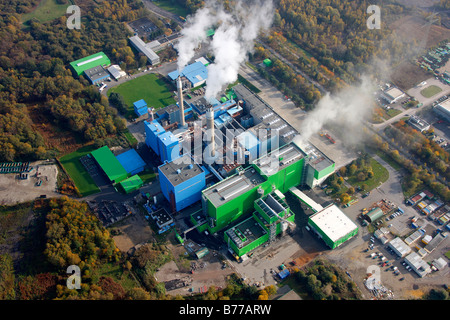 Luftaufnahme, Müllverbrennungsanlage RZR, AGR, Herten, Ruhr district, North Rhine-Westphalia, Deutschland, Europa Stockfoto