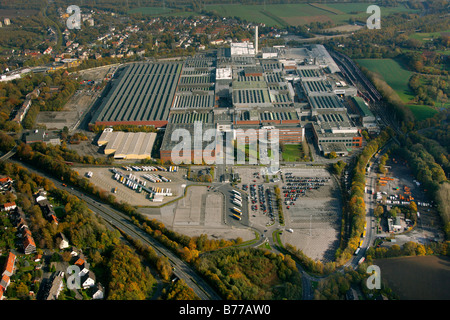 Luftbild, Opel Werk 1, Langendreer, General Motors, Pause in der Produktion, Bochum, Ruhrgebiet, Nordrhein-Westpha Stockfoto