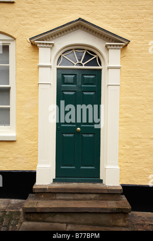 Viktorianische Tür in Knutsford Cheshire Großbritannien Stockfoto