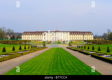 Schloss Ludwigsburg, blühenden Barock, Ludwigsburg, Baden-Württemberg, Deutschland, Europa Stockfoto