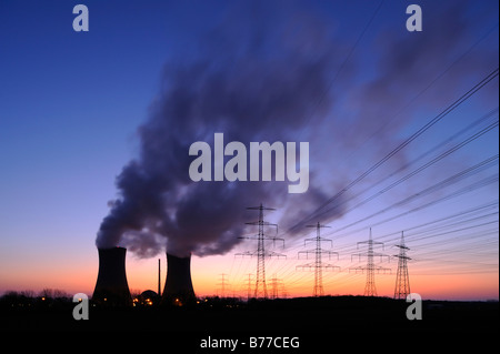 Grafenrheinfeld Kernkraft Werk, untere Franken, Bayern, Deutschland, Europa Stockfoto