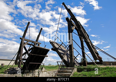 Vincent Van Gogh zu überbrücken, Le Pont Van Gogh, Pont de Langlois, Zugbrücke, Arles, Bouches-du-Rhône, Provence-Alpes-Cote d ' Azur, S Stockfoto