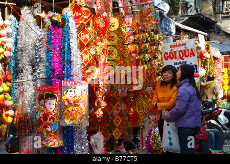 Dekoration Material für Lunar New Year Stockfoto