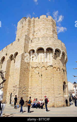 Wallfahrtskirche, Les Saintes-Maries-de-la-Mer, Camargue, Bouches-du-Rhône, Provence-Alpes-Cote d ' Azur, Südfrankreich, Franken Stockfoto