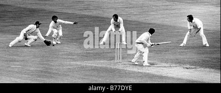 Warwickshire County Cricket Club V Kent CCC, Edgbaston, Birmingham. L, R Knott, Iqbal, Tavare, Kallicharran, Woolmer. Stockfoto