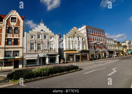 Historische Häuser am Mohnhof in Bergedorf, Hamburg, Deutschland, Europa Stockfoto