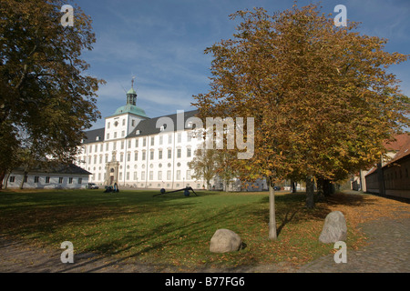 Südflügel und Haupteingang des Schloss Gottorf, Gottorf Palast, der heute die Bundesrepublik Landesmuseum Schleswig beherbergt eine Stockfoto