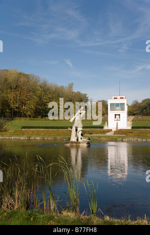 Schloss Gottorf, Schloss Gottorf, Hercules Teich im barocken Schlossgarten mit dem Globus-Haus, Schleswig eine der Schlei, Sch Stockfoto