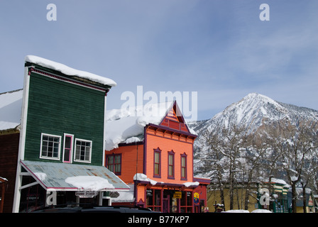 Main Street Crested Butte Stockfoto