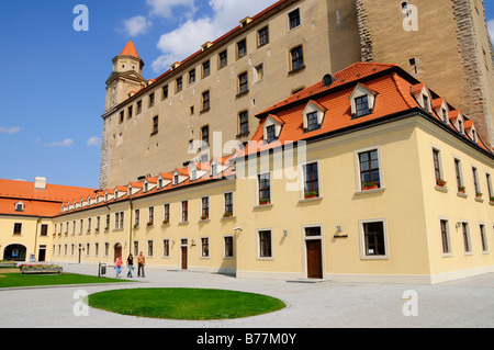 Die Burg von Bratislava oder Pressburger Burg Bratislavský Hrad, Bratislava, ehemalige Pressburg, Slowakei, Europa Stockfoto