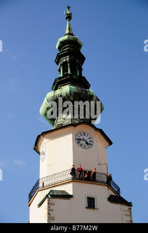 Turm der St. Michaels Gate, Bratislava, ehemals Pressburg, Slowakei, Europa Stockfoto