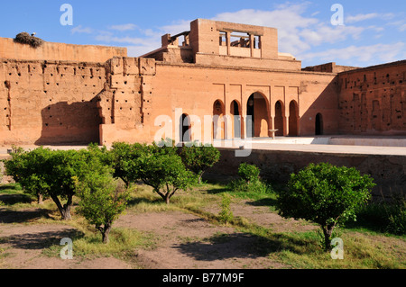 Baadi Palace, Marrakesch, Marokko, Afrika Stockfoto