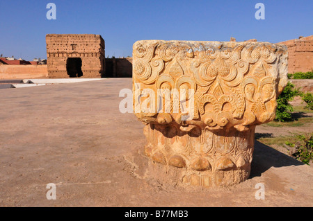 Baadi Palace, Marrakesch, Marokko, Afrika Stockfoto