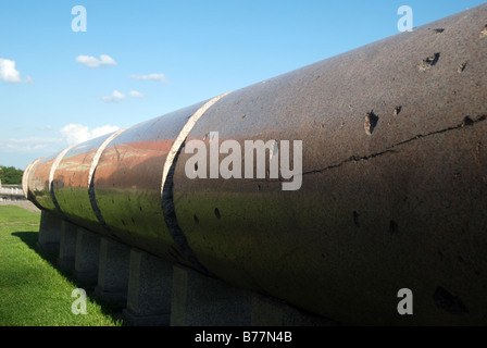 Reste des Warschauer Uprasing von 1944 gegen die Nazi-Besatzung. Sigismund III Waza Originalinhalts - im zweiten Weltkrieg zerstört. Stockfoto