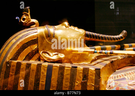 Tutanchamuns Sarkophag, Ägypten, Afrika Stockfoto