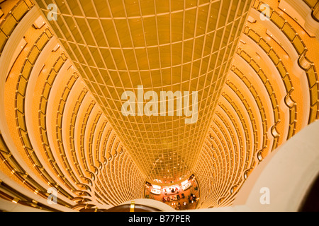 Lobby, Grand Hyatt, Jin-Mao-Tower, Shanghai, China, Asien Stockfoto