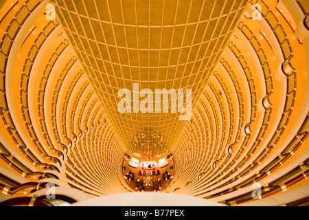 Lobby, Grand Hyatt, Jin-Mao-Tower, Shanghai, China, Asien Stockfoto