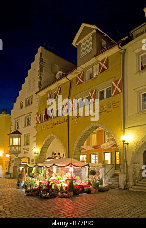 Deutschland, Bayern, Altstadt in Lindau am Bodensee Stockfoto