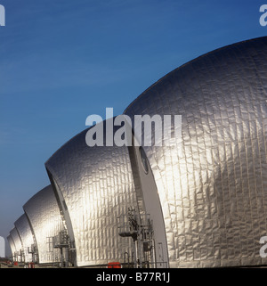 Nahaufnahme von Thames Barrier Stockfoto