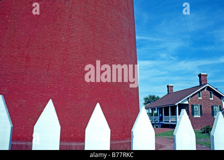 Leichte Station bei Ponce de Leon Inlet in der Nähe von Daytona Beach, Florida Stockfoto