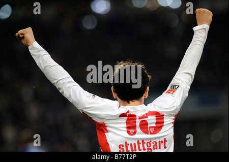 Tor-Jubel, Roberto HILBERT, VfB Stuttgart Stockfoto