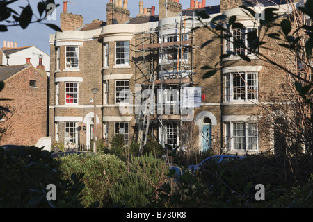 Blick auf den Vale Square, Ramsgate. In Anlehnung an die typischen Londoner georgischen Plätze. Stockfoto