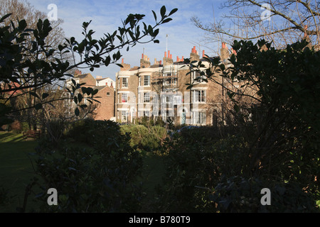 Blick auf den Vale Square, Ramsgate. In Anlehnung an die typischen Londoner georgischen Plätze. Stockfoto