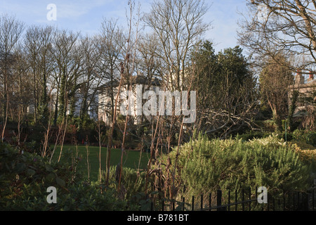 Blick auf den Vale Square, Ramsgate. In Anlehnung an die typischen Londoner georgischen Plätze. Stockfoto