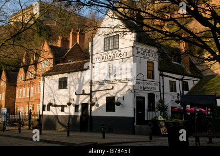 Der Ye Olde Trip To Jerusalem in Nottingham Stockfoto