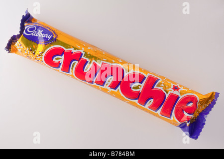 Ein Cadbury Crunchie bar Snack gemacht von Cadbury Schokolade Stockfoto