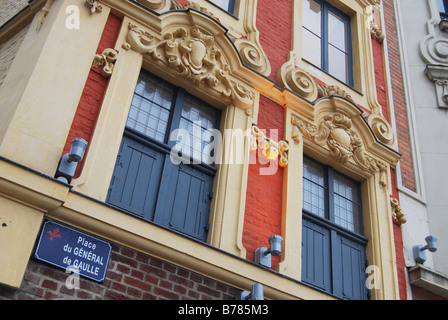 Place du General de Gaulle Lille Frankreich Stockfoto