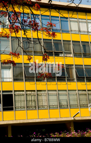 Super Wohnblocks in Brasilia wurden in den 60er Jahren als Teil der großen Stadtplanung gebaut. Stockfoto