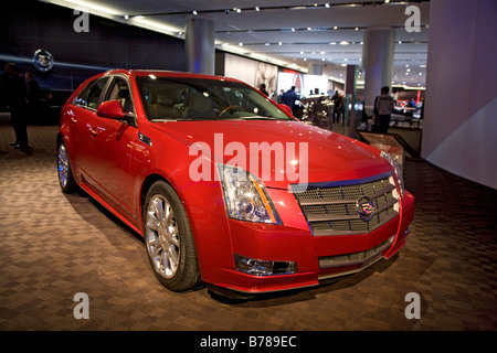 Detroit Michigan The Cadillac CTS Sport Wagon auf dem Display auf der North American International Auto Show Stockfoto