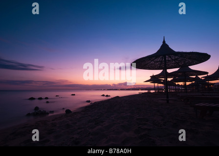 einen wunderschönen Sonnenuntergang in Sharm el Sheikh Ägypten Stockfoto