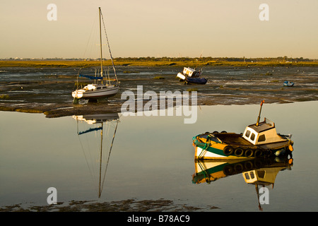 Alten Fischerdorf Leigh, Essex, England UK Stockfoto