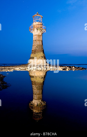 Whiteford Point Lighthouse Stockfoto