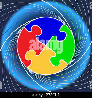 Dynamische logo Stockfoto