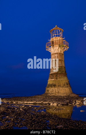 Whiteford Point Lighthouse. Stockfoto