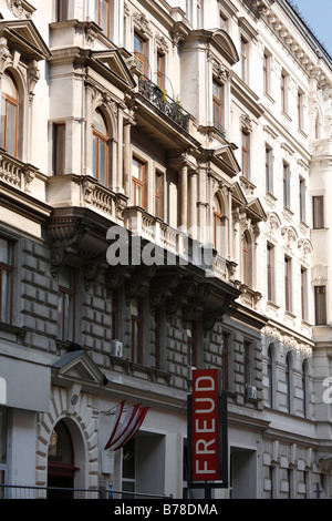 Fassade des Hauses von Siegmund-Freud-Museum in der Berggasse 19, Wien, Österreich, Europa Stockfoto