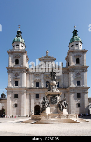 Kuppel, Mariensaeule am Domplatz, Salzburg, Österreich, Europa Stockfoto