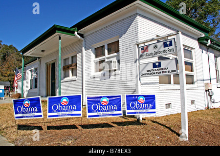 Demokratischen Hauptquartier Januar 2008 Conway Horry County South Carolina Stockfoto