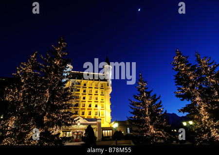 Palace Hotel, Gstaad, West-Alpen, Berner Oberland, Schweiz, Europa Stockfoto