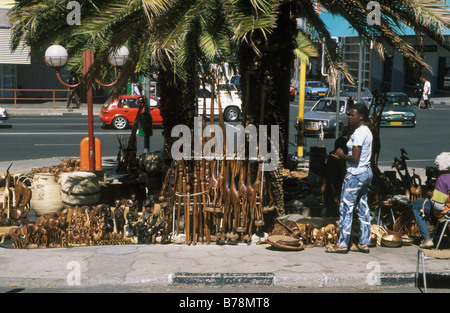 Straßenhändler im Zentrum von Windhoek, der Hauptstadt von Namibia Stockfoto